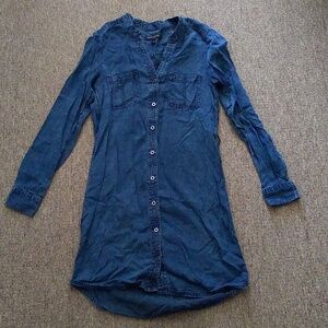 Denim shirt dress